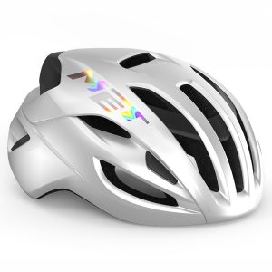 MET Helmet - RIVALE – MIPS - WHITE - HOLOGRAPHIC - GLOSSY - MEDIUM HELMET